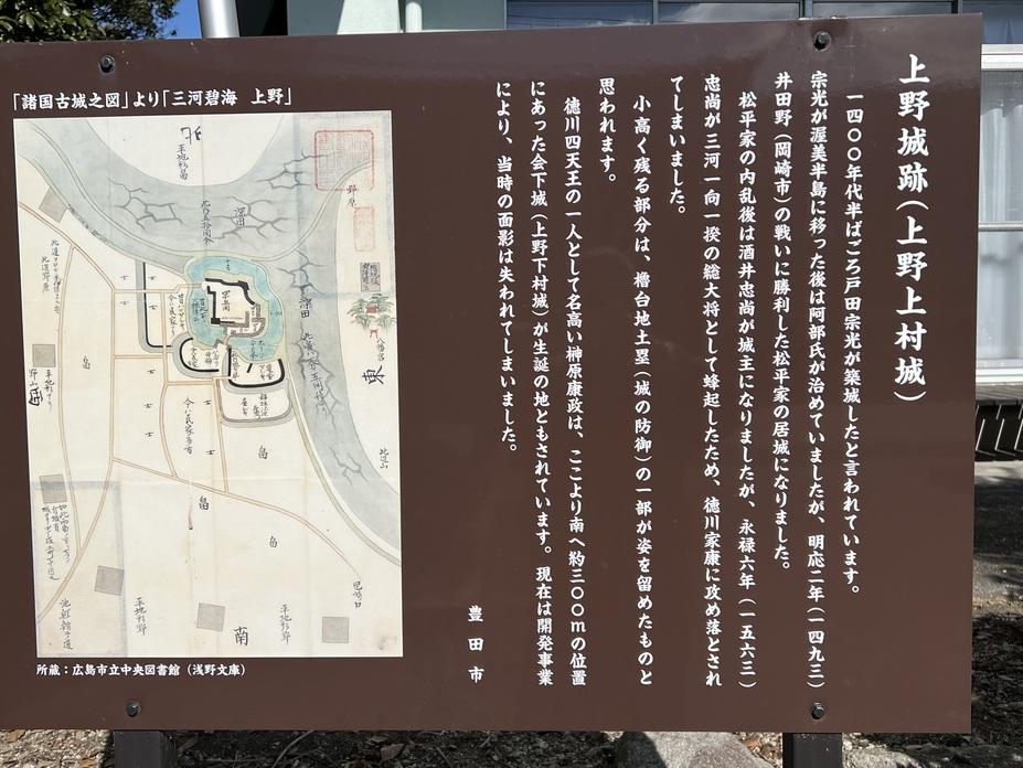 上野上村城